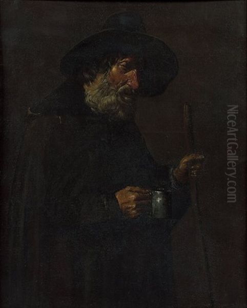 Un Mendiant Oil Painting by Pietro Bellotti