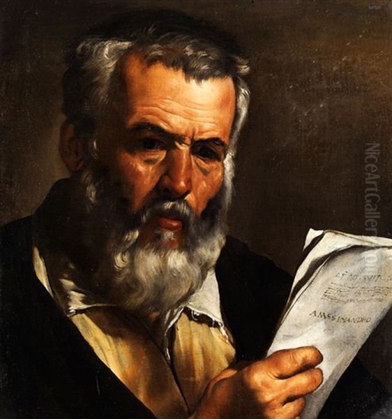 Bildnis Des Philosophen Anaximander Oil Painting by Pietro Bellotti