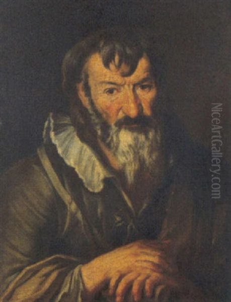 Vecchio Pitocco Oil Painting by Pietro Bellotti