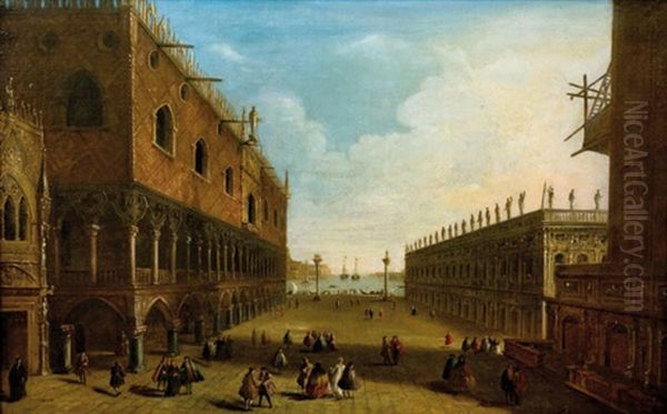 Plaza San Marcos Oil Painting by Bernardo Bellotto