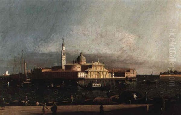 San Giorgio Maggiore, Venice Oil Painting by Bernardo Bellotto