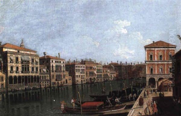 The Grand Canal, Venice, Looking Southeast Oil Painting by Bernardo Bellotto