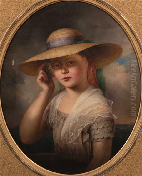 Fisherman's Daughter Oil Painting by Albert Fitch Bellows