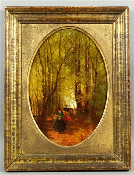 In The Woods Oil Painting by Albert Fitch Bellows