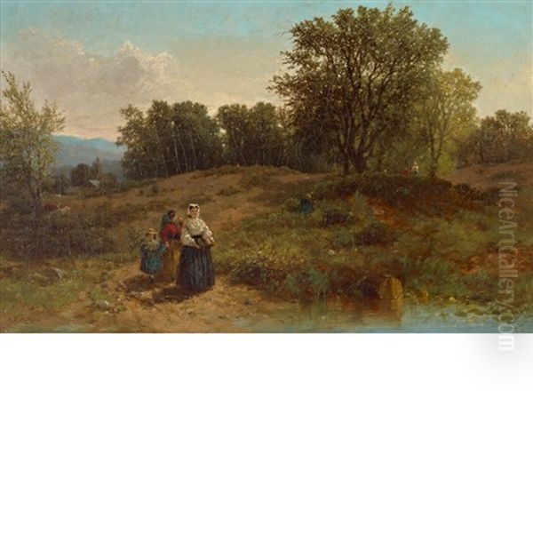 Blueberry Pickers by Albert Fitch Bellows