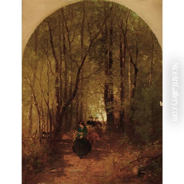 In The Woods Oil Painting by Albert Fitch Bellows