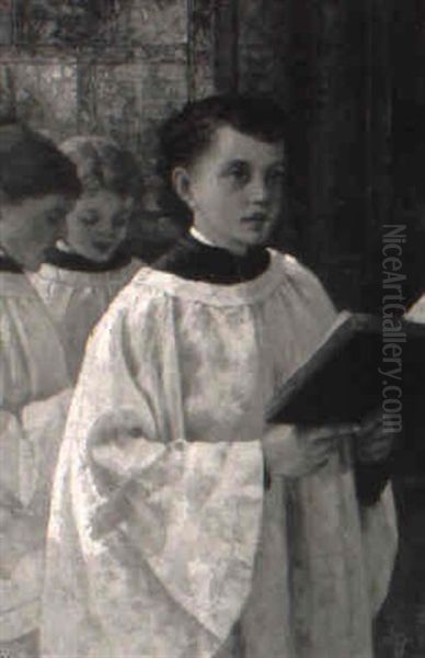 The Choir Boys Oil Painting by Albert Fitch Bellows