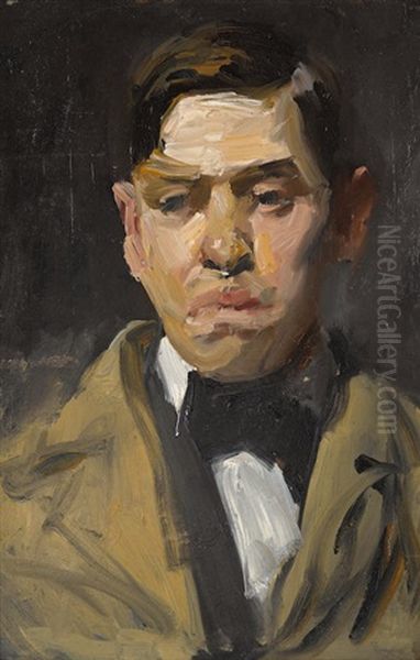 Portrait Of Burton Boundey Oil Painting by George Bellows