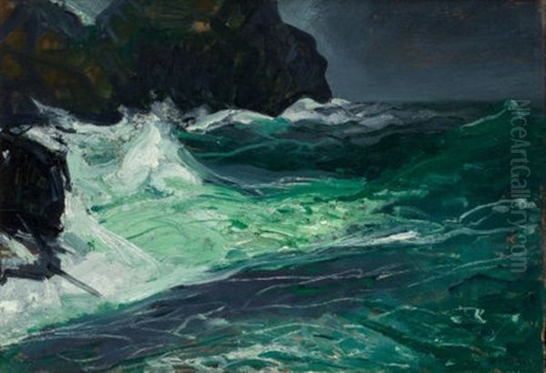 Storm Sea, 1913 Oil Painting by George Bellows