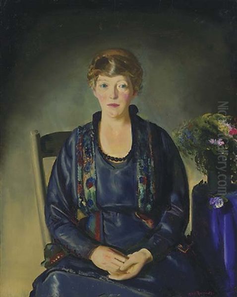 Portrait Of Laura Oil Painting by George Bellows