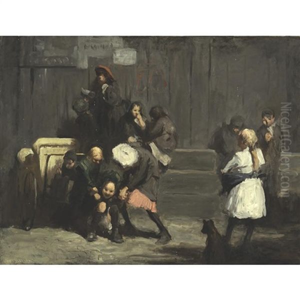 Kids Oil Painting by George Bellows