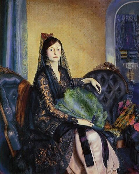 Portrait Of Elizabeth Alexander Oil Painting by George Bellows