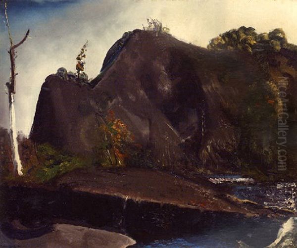 Old Canal, Eddyville Oil Painting by George Bellows