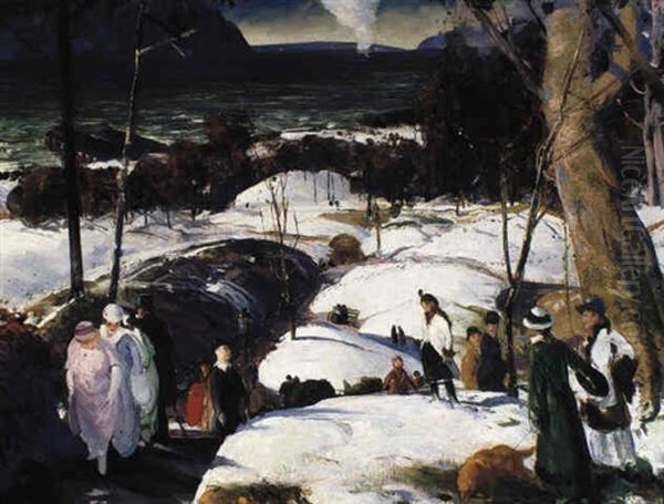 Easter Snow Oil Painting by George Bellows