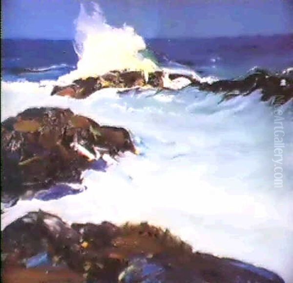 Flaming Breaker Oil Painting by George Bellows