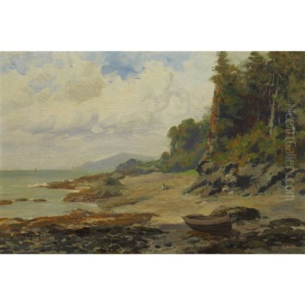 Coastal Landscape Oil Painting by Frederic Marlett Bell-Smith