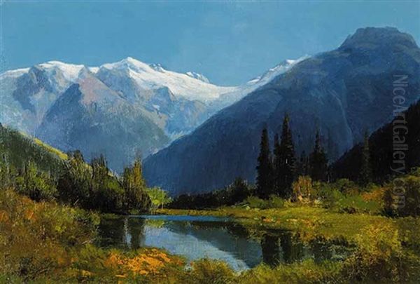 Untitled (purcell Glacier) Oil Painting by Frederic Marlett Bell-Smith