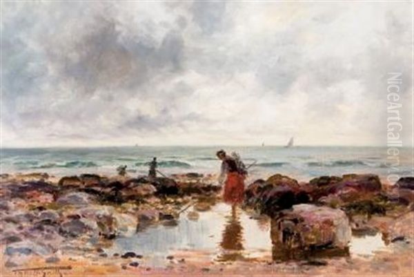 Bay Of Fundy Oil Painting by Frederic Marlett Bell-Smith