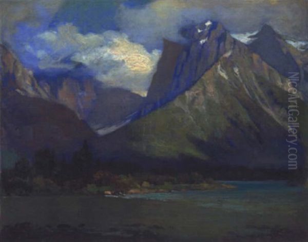 The Chancellor, Valley Of The Ottertail, Cpr, Bc Oil Painting by Frederic Marlett Bell-Smith