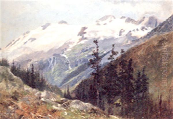 Roger's Pass, Canada Oil Painting by Frederic Marlett Bell-Smith