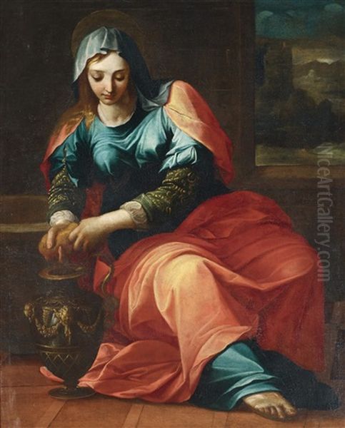 Saint Praxedes Oil Painting by Antonio Bellucci