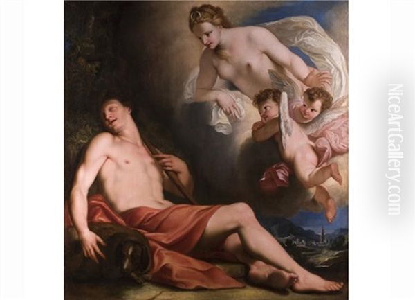 Diana Und Endymion Oil Painting by Antonio Bellucci