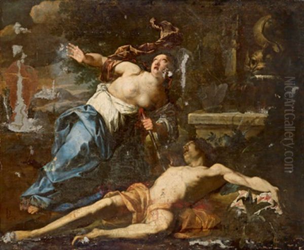 Pyramus Und Thisbe Oil Painting by Antonio Bellucci