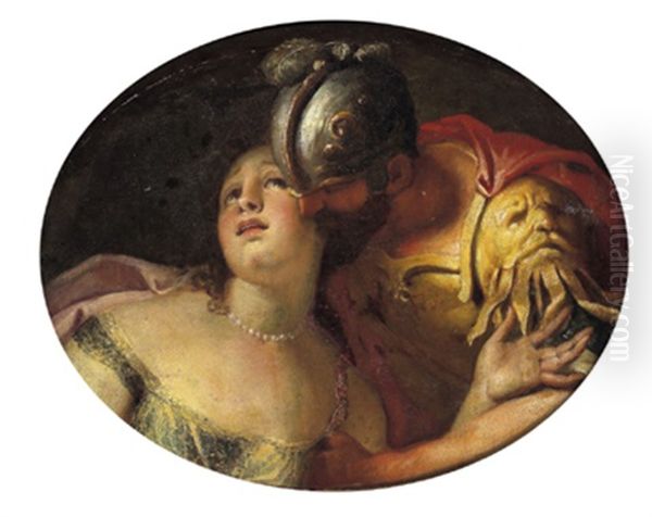 Lucrezia E Tarquinio Oil Painting by Antonio Bellucci