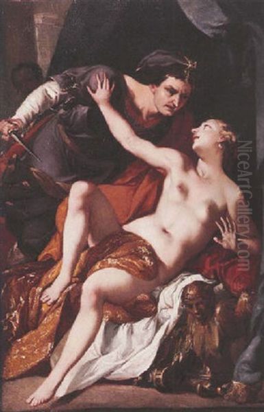 The Rape Of Lucretia Oil Painting by Antonio Bellucci