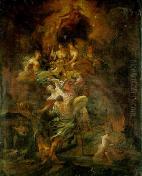 The Rape Of Proserpine Oil Painting by Antonio Bellucci