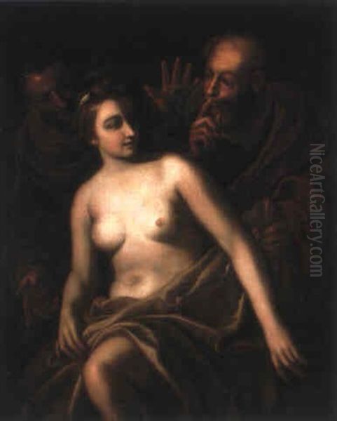 Susanna Und Die Beiden Alten Oil Painting by Antonio Bellucci