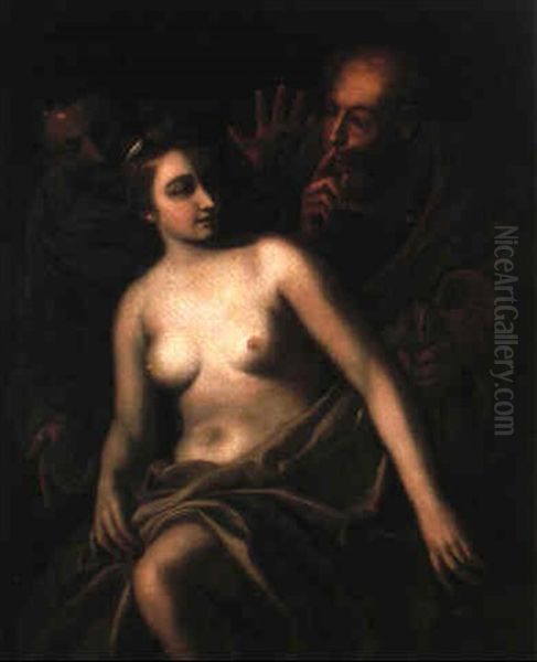 Susanna Und Die Beiden Alten Oil Painting by Antonio Bellucci