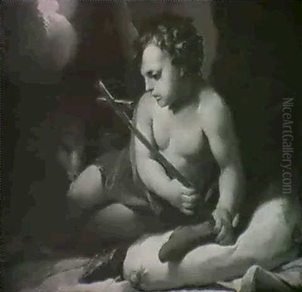 The Infant Saint John The Baptist Oil Painting by Antonio Bellucci