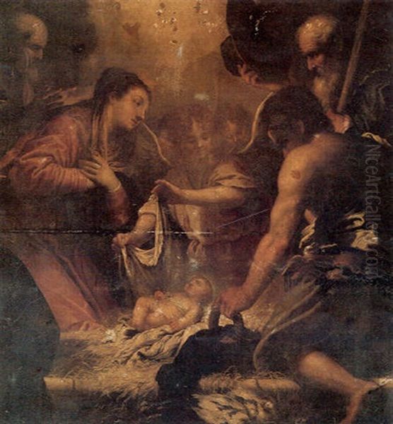 The Adoration Of The Shepherds Oil Painting by Antonio Bellucci