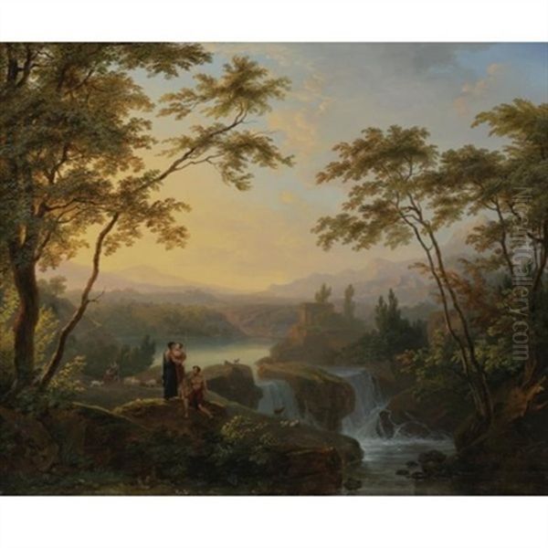 Les Bords Du Torrent Oil Painting by Louis Josephine S. de Belmont