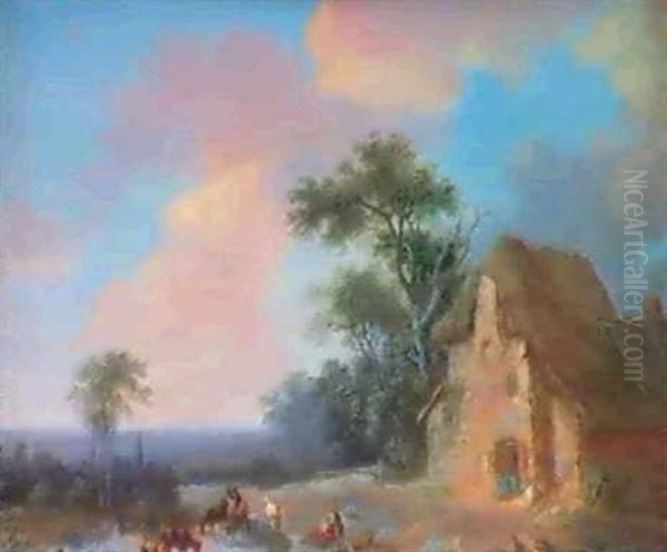 Paysages Animes Oil Painting by Louis Josephine S. de Belmont