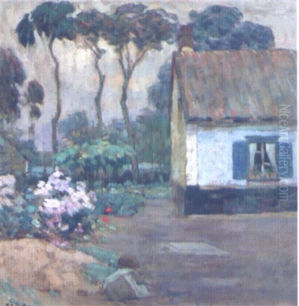 Chaumiere Oil Painting by Abel Beltram