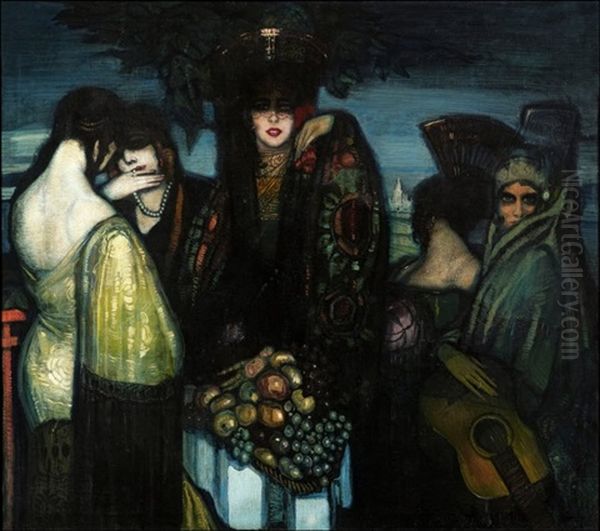 Il Sacrificio D'isacco Oil Painting by Federico Beltran Masses