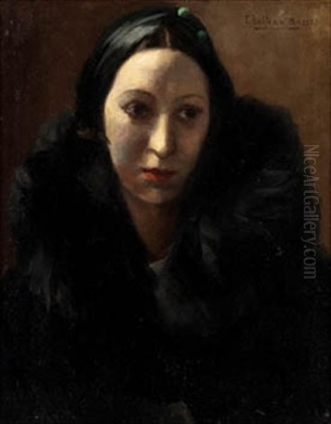 Retrato Femenino Oil Painting by Federico Beltran Masses