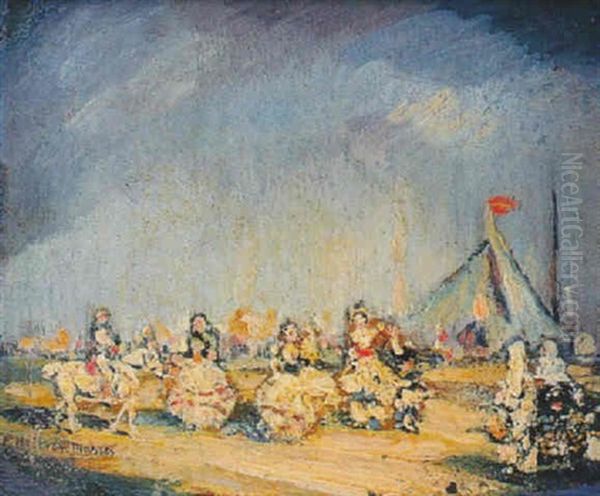 Campamento Oil Painting by Federico Beltran Masses