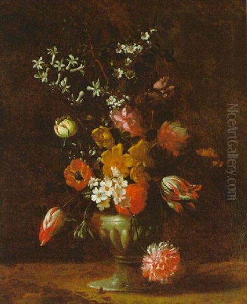 Blumenstraus In Einer Ziervase Oil Painting by Andrea Belvedere