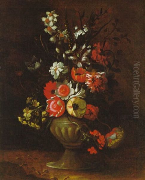 Blumenstraus In Einer Ziervase Oil Painting by Andrea Belvedere