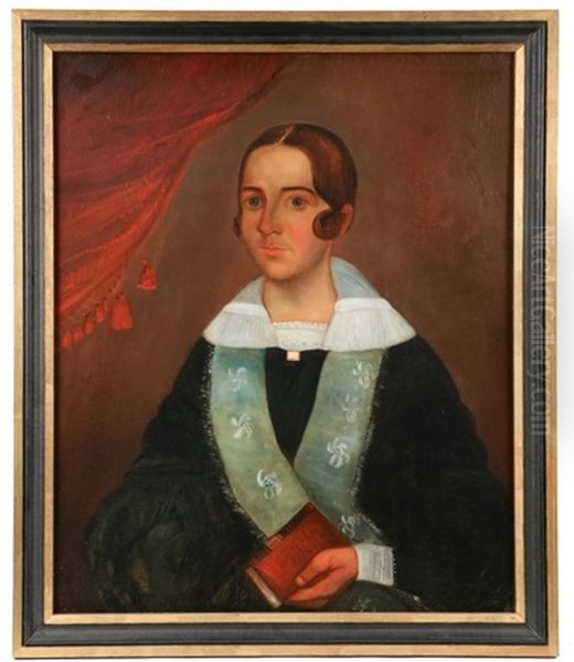 Mrs. Ch. Hall Oil Painting by William Otis Bemis