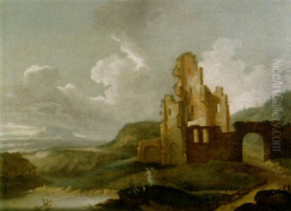 Landschaft Mit Ruine Oil Painting by Willem Van Bemmel