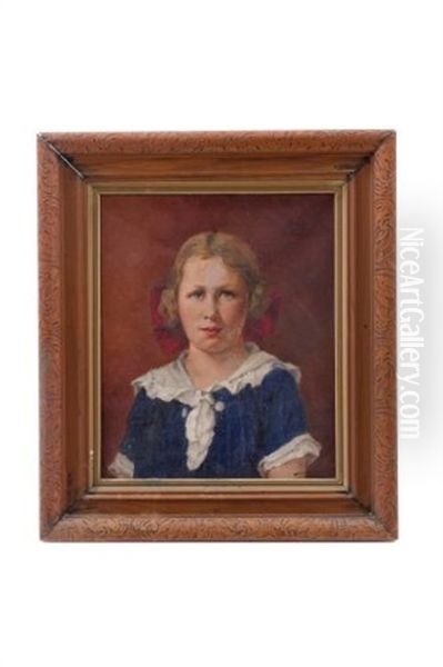 Retrato De Louise Benard Oil Painting by Emile Benard