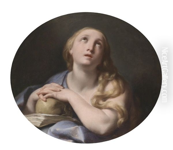 Die Busende Heilige Maria Magdalena Oil Painting by Federico Bencovich