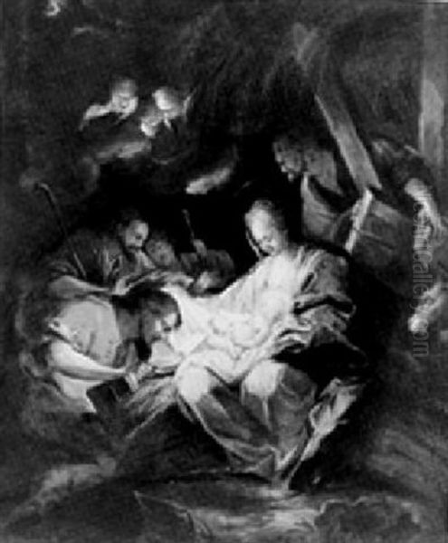 The Adoration Of The Shepherds Oil Painting by Federico Bencovich