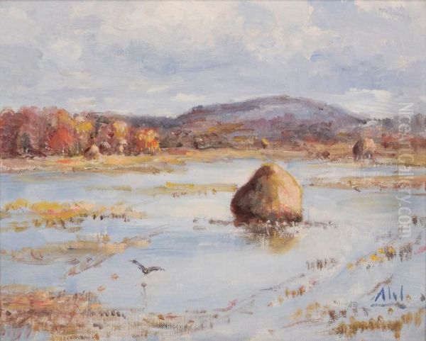 Marsh View Oil Painting by Henry Hammond Ahl