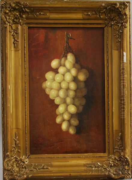 Still Life With Green Grapes Oil Painting by Henry Hammond Ahl