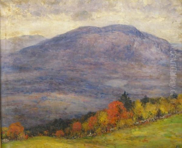 Ragged Mountain Oil Painting by Henry Hammond Ahl